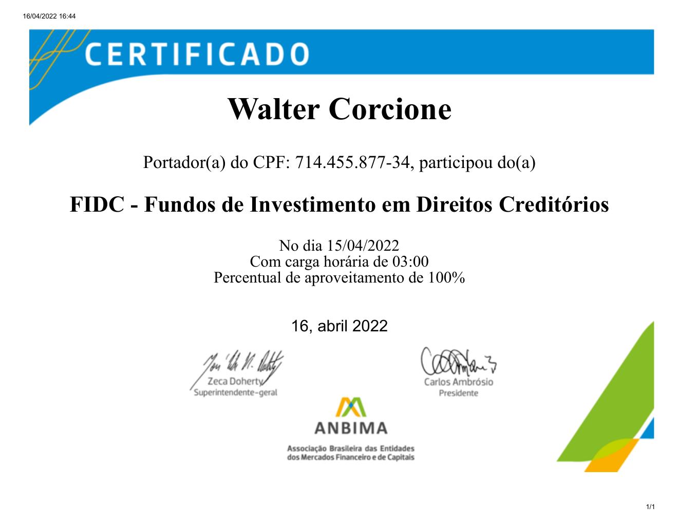 FIDC — Fundos de Investimento em Direitos Creditórios
